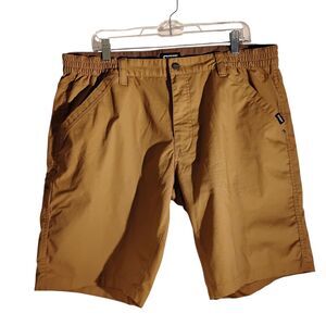 CQR Tactical shorts mens 38 brown ripstop flat front army utility pocket